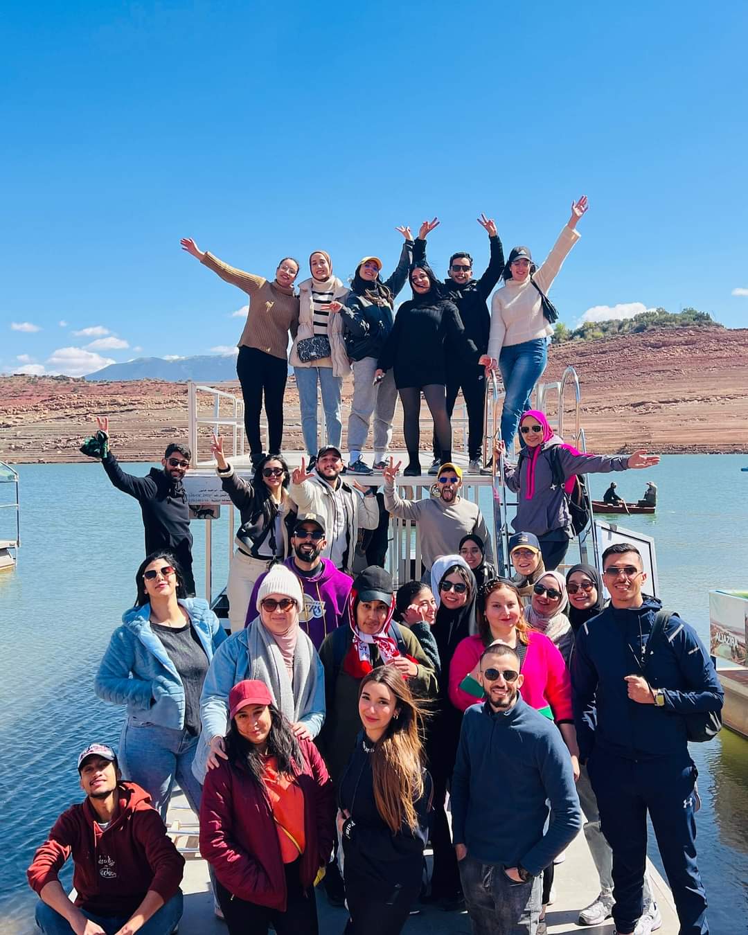 Boat Tour on Bin El Oidane Lake